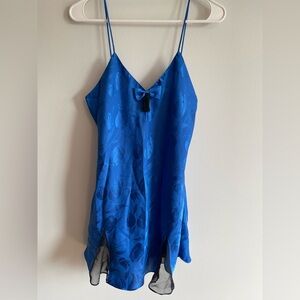 Victoria's Secret Blue Satin Dress
